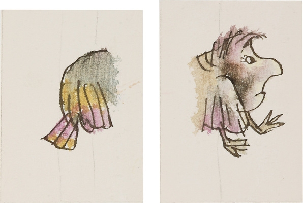 Калиновский Геннадий Владимирович. Лот из четырех вариантов иллюстраций к книге Л. Кэрролла в пересказе Бориса Заходера «Приключения Алисы в Стране Чудес» (М.: Детлит, 1974), с. 27, 28, 132, рис. 24, 25, 121